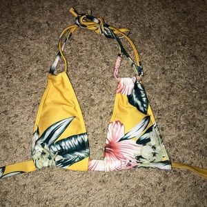 Floral bikini top